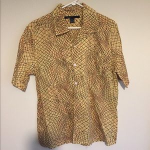 Men’s Marc Jacobs yellow short sleeve shirt